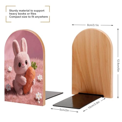Soporte moderno para libros en madera con acabado decorativo premium 3