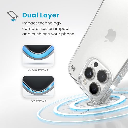 Image of Speck Presidio Perfect Clear iPhone 16 Pro Case - Slim Phone Case