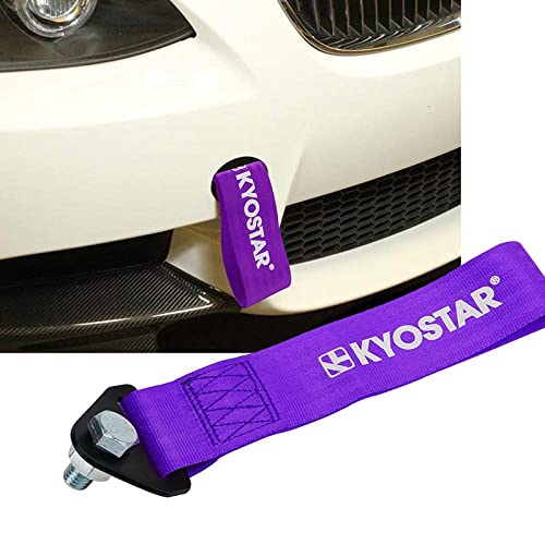 Kyostar Racing Tow Strap With Bolt For Front Bumper Towing Hook Purple 6037# #TOP1