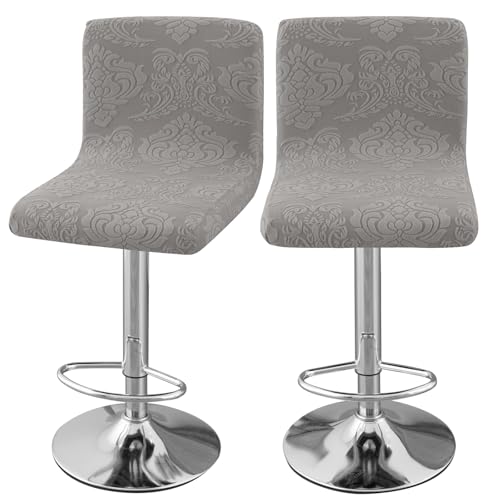 Image of Chair Covers Bar Stool Cover 2pc Bar Chair Cover Swivel Bar Stool Slipcover