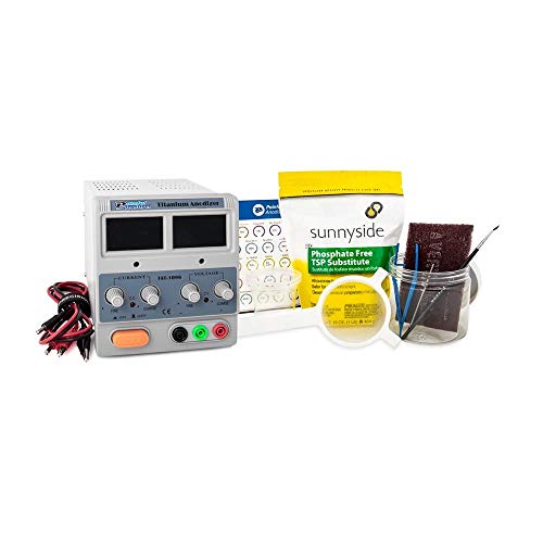Precision Titanium Anodizing Kit for Jewelry, Dental and Medical Supplies - Titanium Anodizer Machine - Titanium Anodizing Power Supply Full Digital Voltage (DC 0-1A/0-120V)