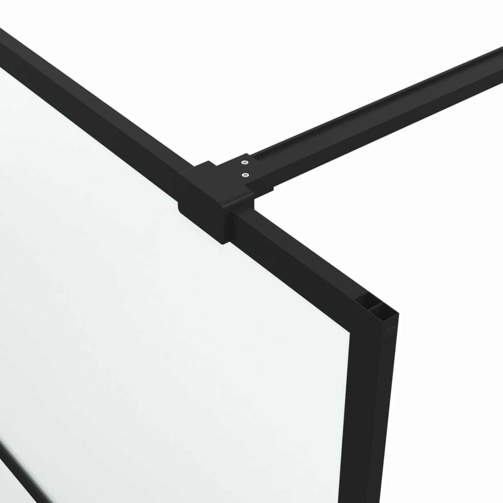 ZEYUAN Parete Doccia Walk in Nera 90x195 cm Vetro Smerigliato ESG,Parete per Doccia Walk,Box Doccia,Parete per Doccia,Cabina Doccia