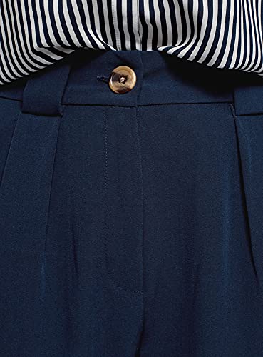 Oodji Ultra Donna Pantaloni con Pinces in Vita