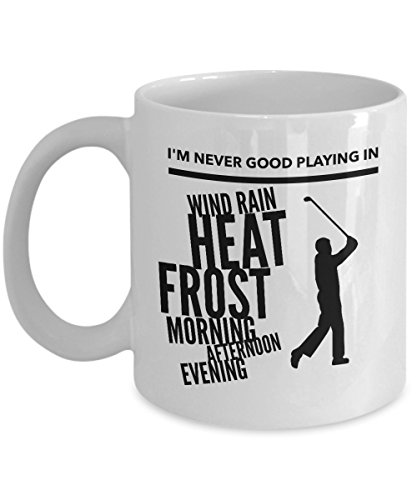 Fg Imagination Golfers Excuse Mug - Golfer'S Excuses For Bad Shots - Funny Golf Coffee Mugs - Coffee Or Tea Mug - Ceramic White 11 Oz