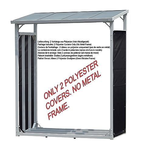 QUICK STAR Wetterschutz Set 66x108 cm 2 Seiten für Kaminholzregale T/H 70x145cm