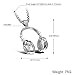 Zed ShadoWw Apopo fashion Cool Stainless Steel Headphone black Pendant Necklace for Men women