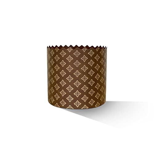 Forms For Easter Bread Paper Mold - 4.5 Oz Elegant Mini Panettone Paper Mold - Small Round Kulich Mold - Oven Freezer Safe Easter Bread Molds For Baking - Disposable Panettone Baking Cups Set Of 25 #TOP5