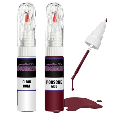 Kit de reparación de pintura de retoque para Porsche GTS ROT M3E + barniz transparente