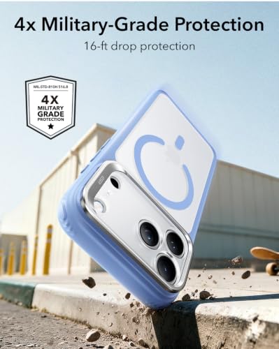 Image of ESR for iPhone 17 Pro Max Case Flex Stand, for MagSafe, Frosted Light Blue
