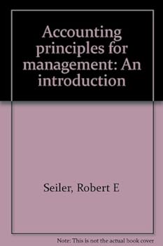 Accounting principles for management: An introduction