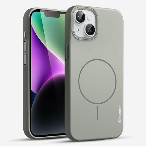 Image of KARWAN️ Magnetic Ultra Slim-Fit Back Case Cover for iPhone 14 /13 | Hard PC Case Cover | Ultra-Thin & Light Weight with [Ultra Premium Feel] Case for iPhone 14 /13(6.7 inch)(Grey)