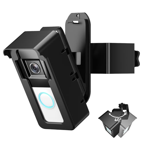 Ring Doorbell Mount No Drill: Blink DoorBell Camera Adjustable Angle Holder - Anti Theft Video Door Bell Mounting Bracket Door Security Apartment Essentials