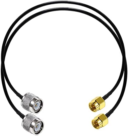 SMA Male to TNC Male Coax Cable RG58 20inch 2pcs