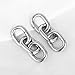 Maxbott 2PCS Chained Ear Gauges Ear Hangers Weights for Stretched Ears Plugs Body Piercing Tunnels 316L Stainless Steel Hypoallergenic Women Man Fashion Jewelry