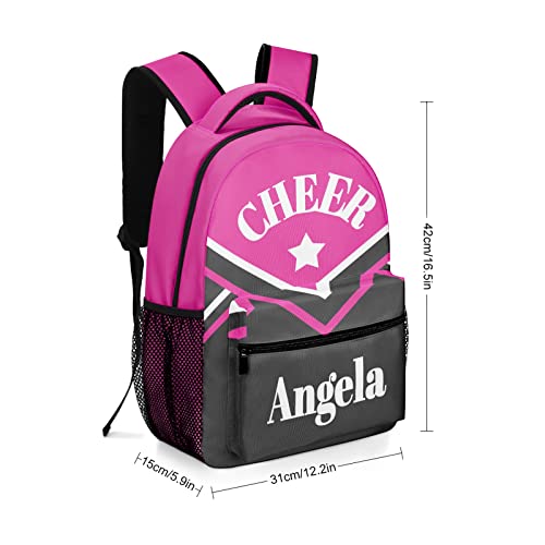 Personalized Cheerleader Backpack Name Casual Bags for Sport Picnic Cheer Cheerleading2