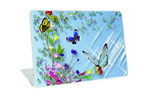 Image of Galaxsia Butterfly D22 Vinyl Laptop Skin /Sticker /Cover /Decal Compatible for Any 13 to 13.3 Inches Laptop (Hp /Dell /Sony /Acer /Lenovo /Asus. Etc) Or Notebook.