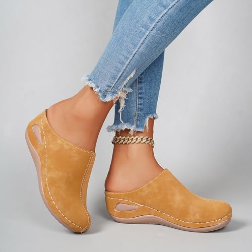 Mules légères antidérapantes Jaune C taille 39.5 à semelle souple unique