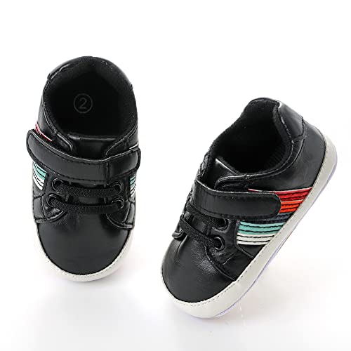 Image of Clowora Baby Boys Girls Shoes Non-Slip Rubber Sole Sneakers Infant First Walking Toddler Crib Shoes Newborn Loafers Flats.