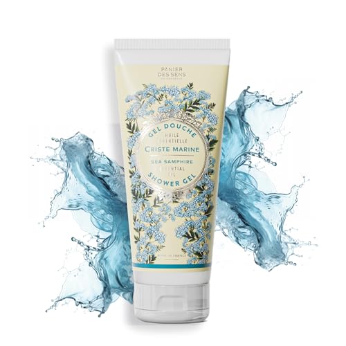 Image of Panier des Sens Sea Samphire Body Wash, French Shower Gel, 6.8 fl oz | Vegan Body Wash | 96% Natural-Origin Ingredients | Gentle Daily Cleansing | Long-Lasting Fragrance | Soft Skin Feel