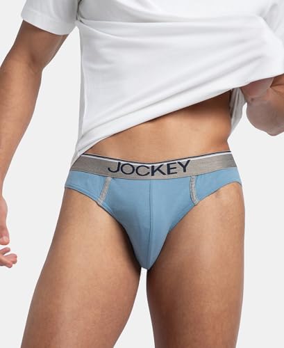 Image of Jockey 8044 Men's Super Combed Cotton Rib Solid Brief with Ultrasoft Waistband