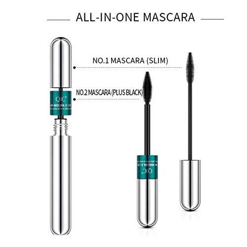 Mascara Black Waterproof,4d Silk Fiber Eyelash Mascara,Extra Long Thick & Voluminous Lash Mascara False Lash Effect Clump-Free Long Lasting Smudge-Proof For Sensitive Eye Make-Up Women Gift (A) - Image 3