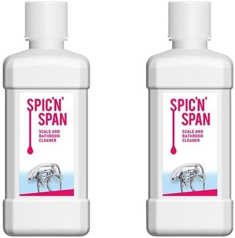Modicare Spic 'n' Span Scale and Bathroom Cleaner 250ml - Powerful Cleaning Formula for Sparkling Bathrooms (Pack 2)