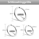 Zoom IMG-1 30 pezzi anelli portachiavi in Zoom IMG-1 30 pezzi anelli portachiavi in