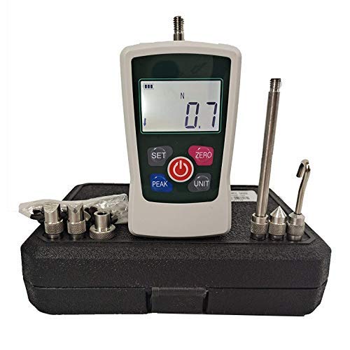 Digital Professional Push Pull Force Gauge with Max Load Value 200N 20Kg 45Lb 720Oz Load Division Value 0.1N 0.01kg 0.01Lb 1Oz