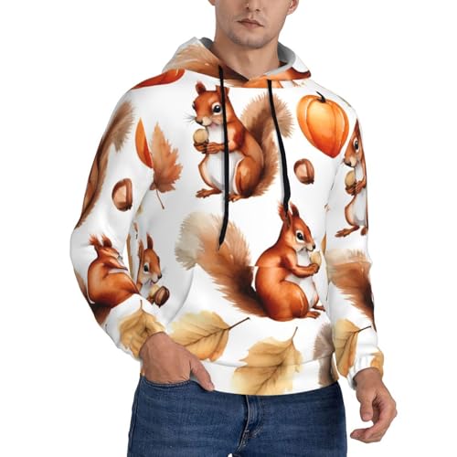 Sweat à capuche homme citrouille d'automne noir XXL pour un look décontracté au quotidien