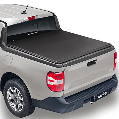 FeeTUO Soft Tri-Fold Tonneau Cover Truck Bed for 2022-2023 Maverick 4.6FT/54.4inch Bed