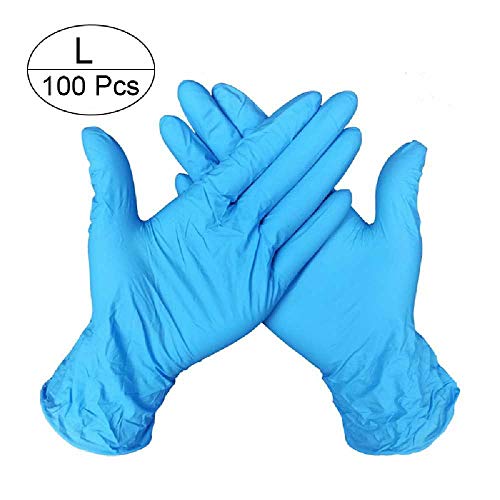 xiaojiangqi 100PCs Disposable Gloves Latex Universal Kitchen/Dishwashing/Medical/WOrk/Rubber/Garden Gloves For Left and Right Hand 4 Colors violet