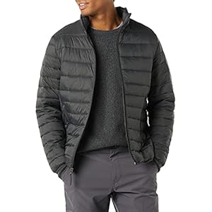 Amazon Essentials Men’s Packable Lightweight Water-Resistant Puffer Jacket (Available in Big & Tall)