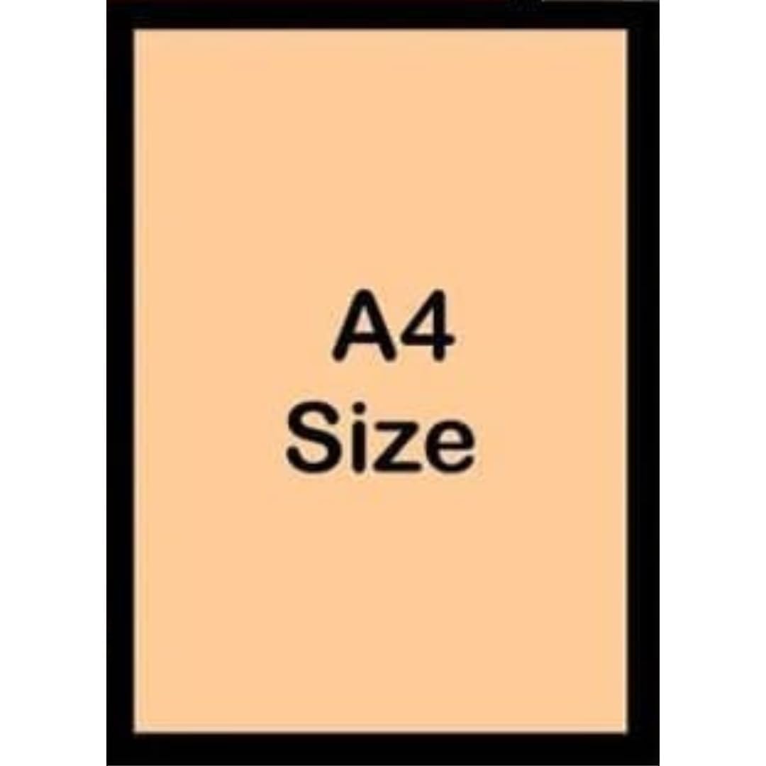 Premium Wooden Photo Frame A4 Size | Black Empty Picture Frame Without Glass | Wall Hanging & Table Top Display | For Photos, Certificates, Posters & Artwork | Photo Not Included | Pack of 1-image-10