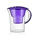 YUTGMasst Caraffa Filtrante per L'acqua da 2.5L- Carbone Attivo + Resina A Scambio Ionico,Rimuovere Le Impurità, Il Cloro, La Candeggina,Color Viola.