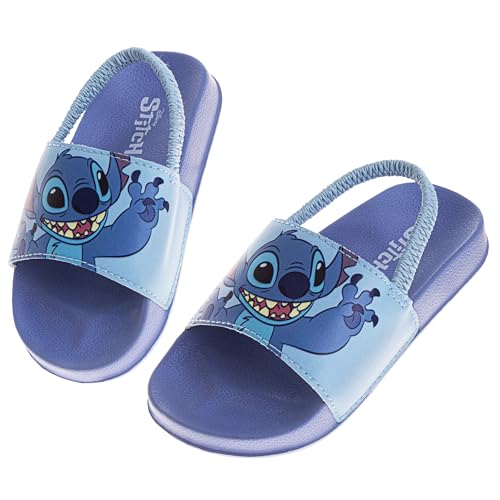 Image of Disney Minnie Mickey Encanto Lightning McQueen Lilo n Stich Sesame Street Little Mermaid Moana Slides Backstrap Slip-On Beach Sandals (Infant /Toddler /Little Kid)