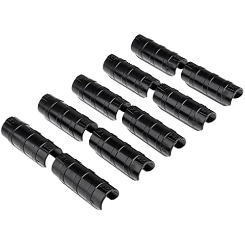 Mtsooning 20pcs Greenhouse Clamps Plant Clips 25mm/0.98" Film Row Cover Netting Tunnel Hoop Clip Greenhouse Frame Pipe Tube Film Clip Clamp Connector Kit Cover