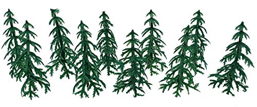 Evelay Cake Toppers Merry Christmas Cake Decoration 10 Pieces Cupcake Toppers Multi Purpose Decoration (10 Fir Tree)