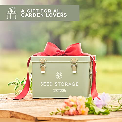 Wildgoose Seed Storage Box - Metal Seed Packet Organizer with Labels - Image 2