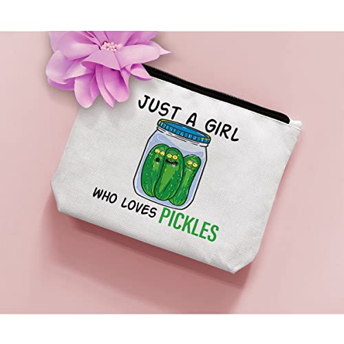 Biuniuring Pickle Gifts For Pickle Lovers, Pickle Gifts For Women, Pickle Makeup Bag, Cosmetic Bag, Who Loves Pickles Cosmetic Bag #TOP4