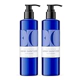 EO Hand Sanitizer, 8 Ounce (Pack of 2), French Lavender made with Sugarcane Alcohol with Essential Oils, 99% Effective Against Germs
