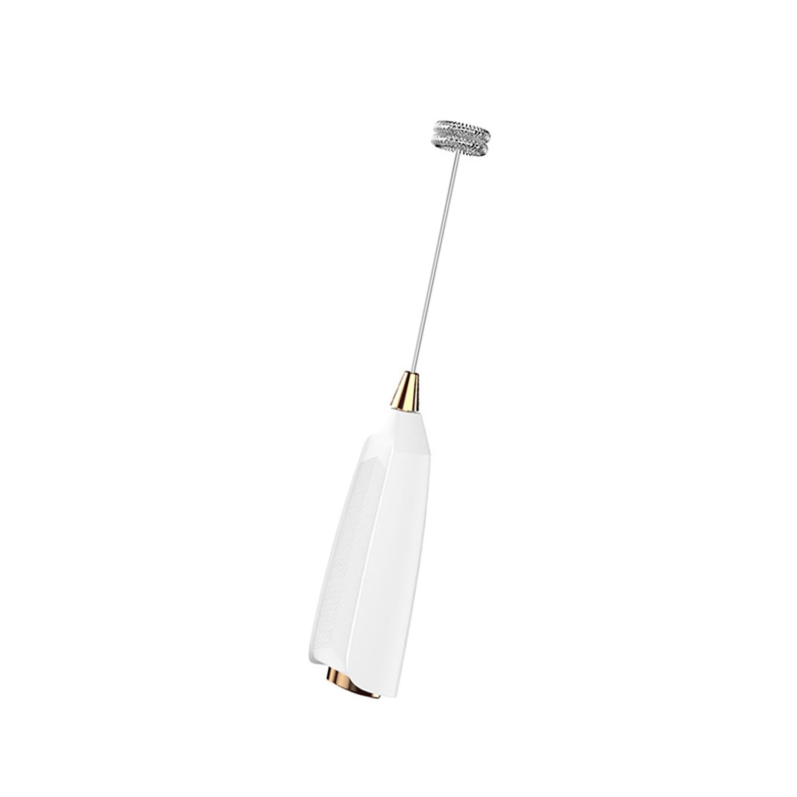 Electric Milk Frother Whisk with Stainless Steel Heads Battery Operated Suitable for Coffee Cream and Baking Recipes Electric Milk Frother Handheld