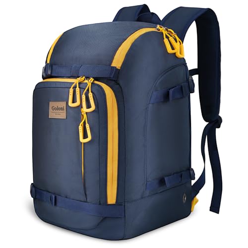 50L Water-Resistant Ski Backpack with Helmet Holder