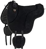 Equinate Reitpad California Wildleder Bareback Pad Reitkissen Pony Schwarz