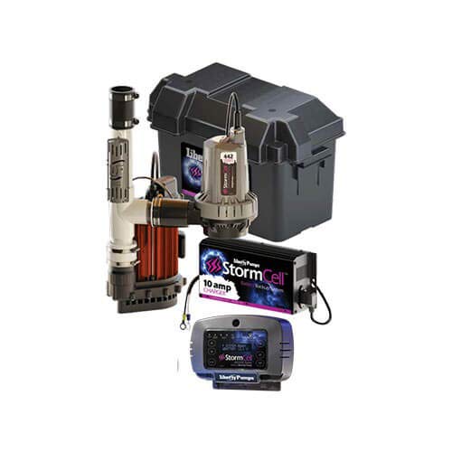 Liberty Pumps Model 457 Stormcell Sump Pump Combo Series w/NightEye (1/2 HP, 115V, 7.3A)