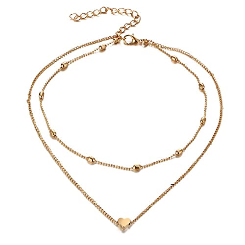 Gold & Silver Plated Layered Necklace Set