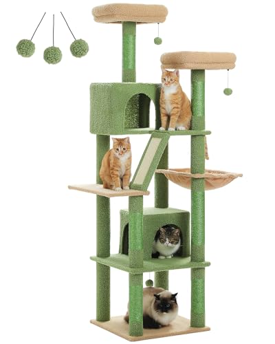 Arbre à chat grande taille de 180cm pour calmer les besoins de griffades du chat - 2