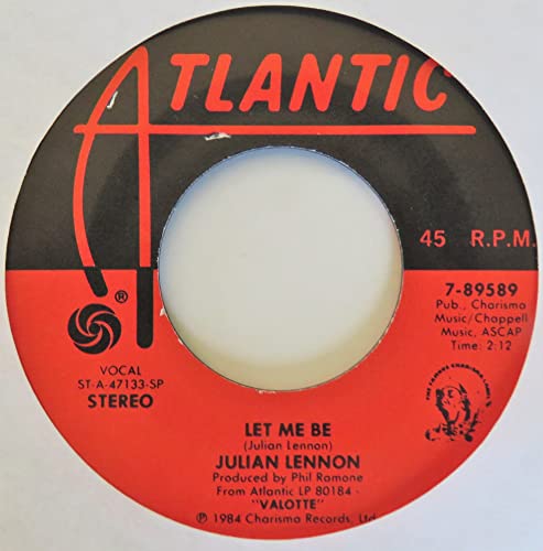 JULIAN LENNON 45 RPM Too Late For Goodbyes / Let Me Be - Les Beatles, Paul McCartney, John Lennon, RIngo Starr, George Harrison JULIAN LENNON 45 RPM Too Late For Goodbyes / Let Me Be – Image 5