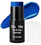 Go Ho Cream-Blendable Blue Face Paint Stick (1.06 Oz),Royal Blue Full Body Paint for Adults Child...