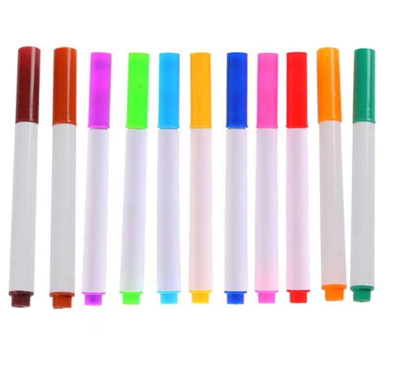 Sariputa 12 rotuladores de neón borrables para pizarras luminosas y pizarras acrílicas, rotuladores de tiza líquida en colores brillantes para dibujo, manualidades y proyectos de pintura, se pueden
