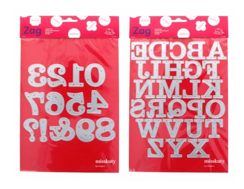 Matrices de découpe ZAG alphabet numéros dies scrapbooking carterie